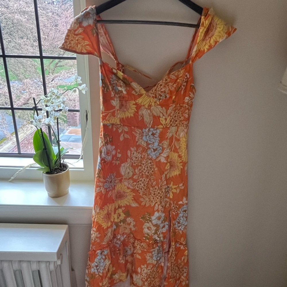 Urban Outfitter’s Orange Floral Dress